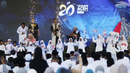Acto de homenaje en Indonesia. / EFE. EPA. Hotli Simanjuntak