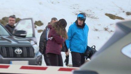 Pedro Sánchez en la estación de esquí de Cerler. / Aragón TV
