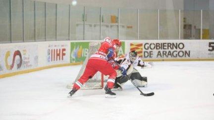 Lance del partido. Foto: CH Jaca