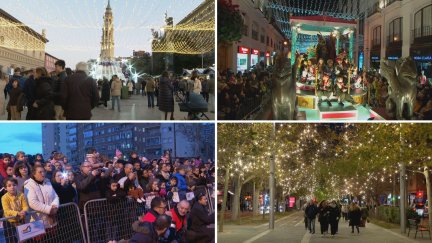 La Navidad zaragozana atrae a miles de turistas. / Aragón TV