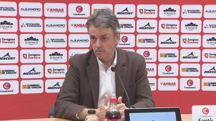 Porfirio Fisac, durante su comparecencia tras el encuentro