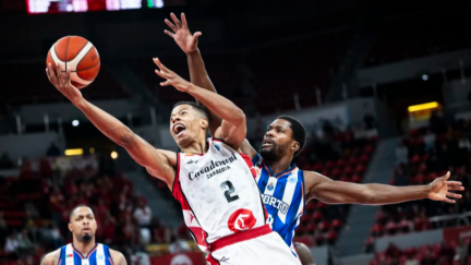 Imagen del encuentro de ida entre Casademont y Oporto. Foto: Fiba Basketball