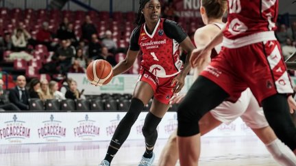 Marie Mané durante el encuentro ante Venecia. Foto: Euroleague