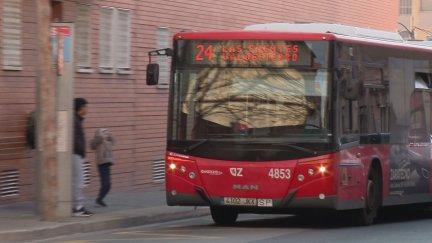 La línea 24 del bus urbano de Zaragoza se transformará en dos nuevas líneas circulares. / Aragón TV