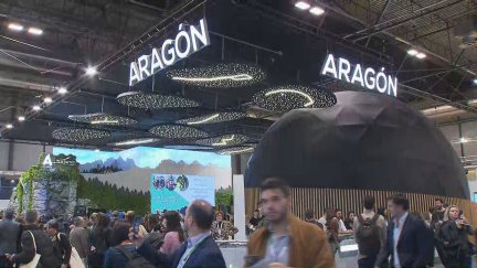 Pabellón de Aragón en Fitur 2025./ Aragón TV