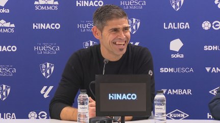 Antonio Hidalgo, durante su comparecencia tras el encuentro