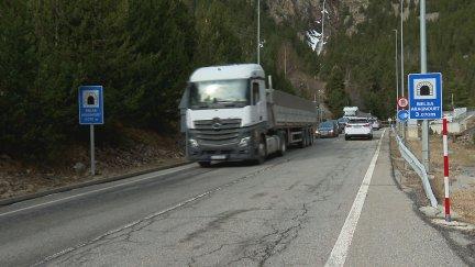 El paso a Francia por el túnel de Bielsa. / Aragón TV