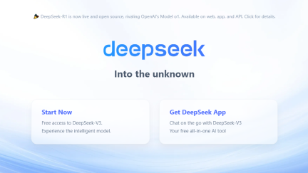 Captura de acceso a Deepseek. / Deepseek