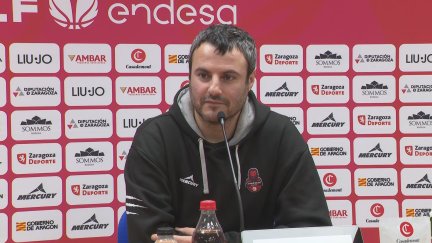 Carlos Cantero durante la rueda de prensa previa al partido ante el Celta