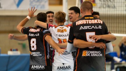 Un partido de esta temporada del Pamesa Teruel Voleibol. Foto: Pamesa Teruel Voleibol