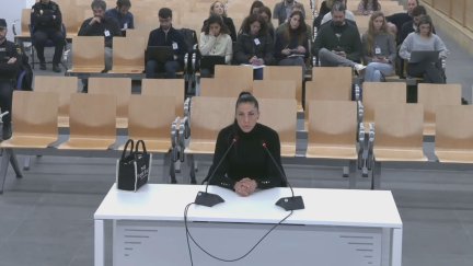 Jenni Hermoso declarando este lunes en la Audiencia Nacional. / Aragón TV