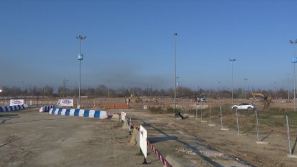 Las obras para urbanizar la zona avanzan a buen ritmo. / Aragón TV