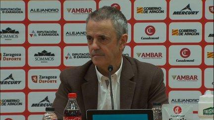 Porfirio Fisac, durante su comparecencia tras el partido.