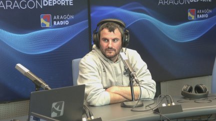 Carlos Cantero durante la entrevista para el programa de Aragón Radio
