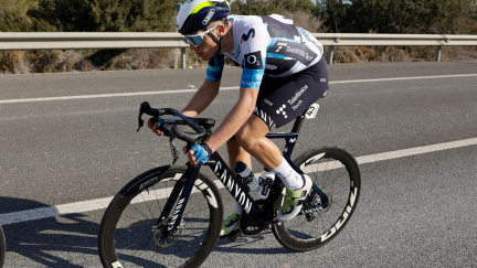 Pablo Castrillo, durante la etapa. Foto: Sprint Cycling