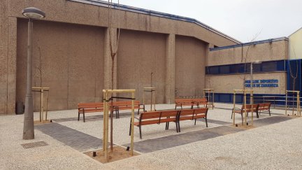 Los trabajos han permitido solucionar los graves problemas de accesibilidad que tenía la plaza. / Ayuntamiento de Zaragoza