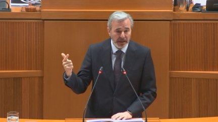 Intervención del presidente de Aragón en el pleno sobre financiación autonómica./ Aragón TV