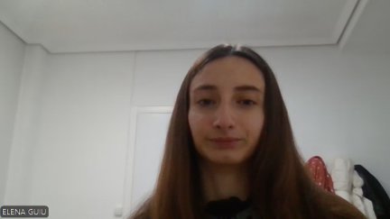 Elena Guiu, durante su entrevista con Aragón Deporte