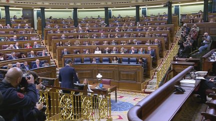 Sesión de este miércoles en el Congreso. / Aragón TV