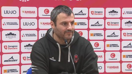 Carlos Cantero durante la rueda de prensa previa al partido ante Jairis