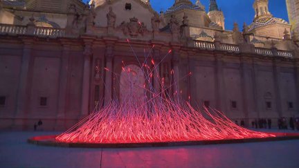 Una de las intervenciones está en la plaza del Pilar. / Aragón TV