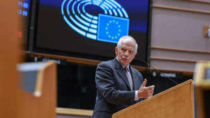 El jefe de la diplomacia europea, Josep Borrell, en una imagen de archivo. EFE/OLIVIER HOSLET