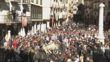 Funeral de Isabel y Diego. / Aragón TV