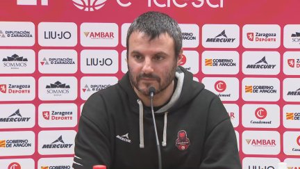 Carlos Cantero en la previa del encuentro ante Araski