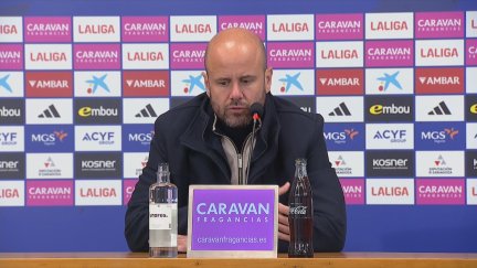 Miguel Ángel Ramírez, durante su comparecencia tras el encuentro