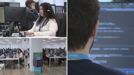 Trabajadores del sector tecnológico en Aragón. / Aragón TV