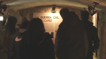 Refugio antiaéreo de Alcañiz. / Aragón TV