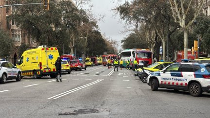 Lugar donde se ha registrado el accidente. Diagonal de Barcelona./ Europa Press