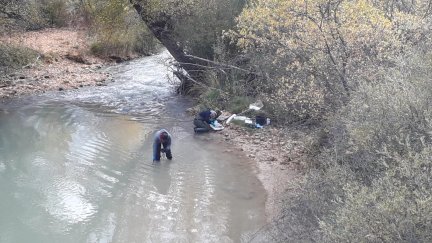 Muestreos CHE río Guadalope (Teruel)./ CHE