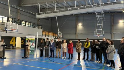 Inauguración este martes del pabellón polideportivo de la Fuenfresca de Teruel. / Gobierno de Aragón