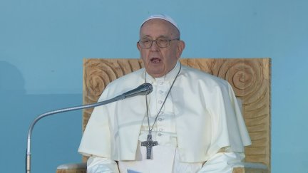 El papa Francisco oficiando una misa./ Aragón TV