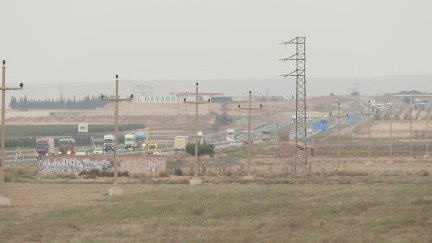 Zona donde está previsto ubicar el centro de datos de Blackstone, en Calatorao (Zaragoza). / Aragón TV