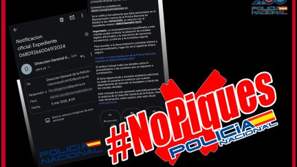 Campaña de la Policía Nacional para no "picar" en ciberestafas./ Policía Nacional