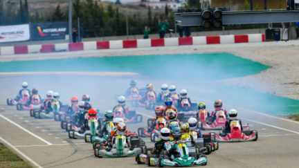 Una prueba de karting en MotorLand Aragón