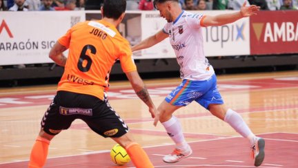 Un momento del partido del Wanapix Sala 10 ante el Tudelano