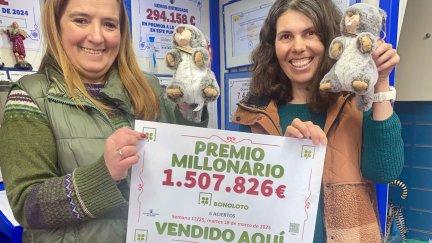 Maite Campo y Rosa María Ramón en La Marmota de la Suerte de Benasque. / C. B.
