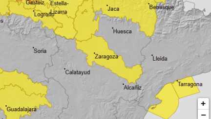 El temporal afectará especialmente al norte de España. / Aemet