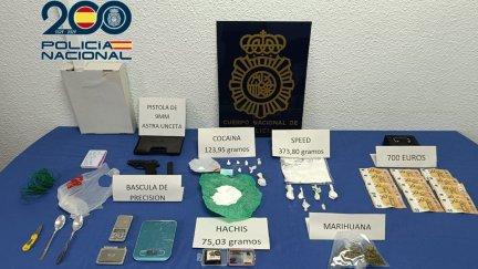 La Policía Nacional desarticula un importante punto de venta de sustancias estupefacientes en el barrio de San José. / Policía Nacional