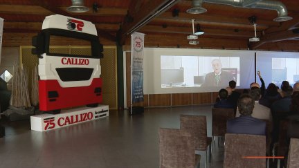 Acto 75 aniversario Transportes Callizo./ Aragón TV