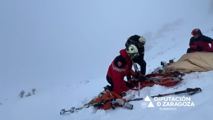Rescate de los tres montañeros fallecidos en el Moncayo. / Diputación de Zaragoza