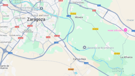 El accidente ha tenido lugar en el kilómetro 227 de la A-68. / Google Maps