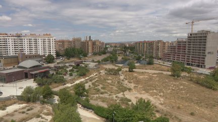 Terrenos de la antigua estación del Portillo. / Aragón TV