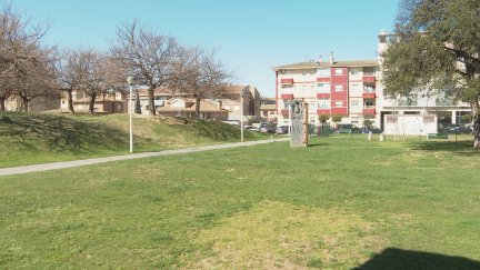 Solar en el que se emplazará el nuevo centro de salud. / Aragón TV
