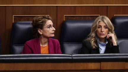 Las vicepresidentas en una imagen de archivo en el Congreso de los Diputados. / Europa Press. Eduardo Parra