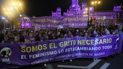 Imagen de una de las manifestaciones del 8-M en Madrid. / Europa Press
