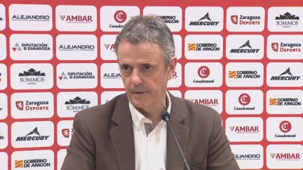 Porfirio Fisac, durante su comparecencia tras el partido